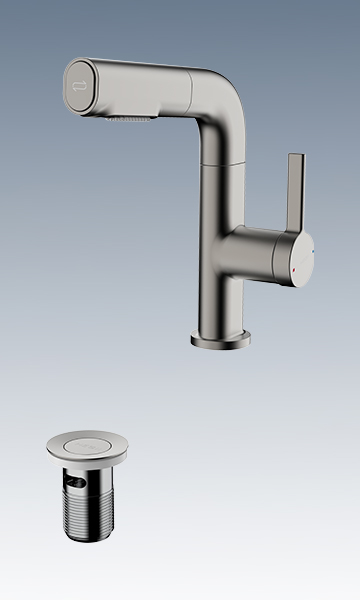 HMF158-115-SH向日葵视频色版下载抽拉面盆龙头